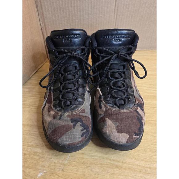 Air Jordan 10 Retro Woodland Camo Shoes Mens Size 11 310805-201 Basketball - Picture 1 of 11